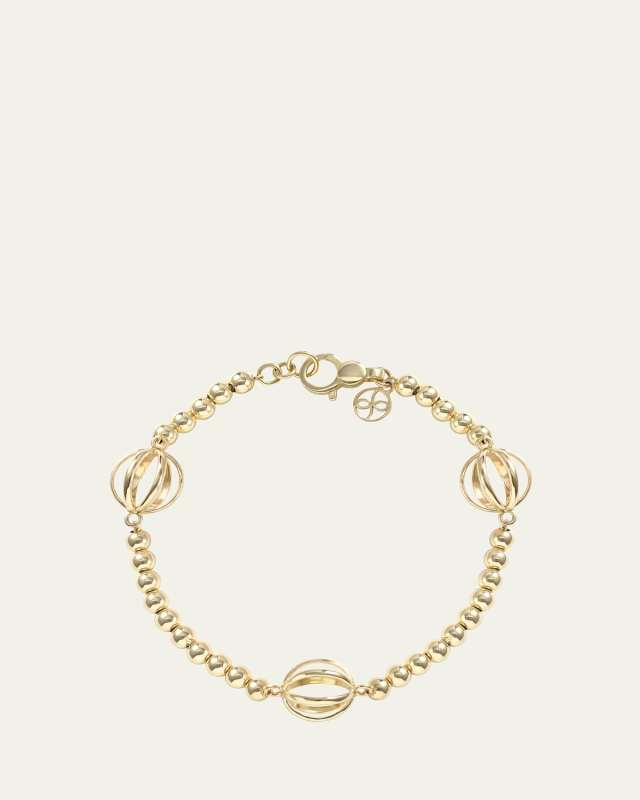 Prisma 18K Yellow Gold Ball Chain Bracelet, 7.5"L